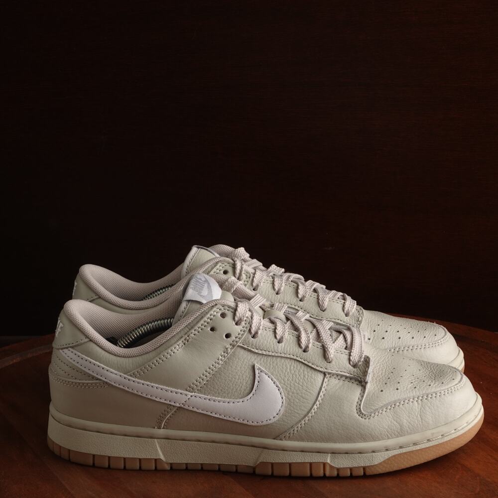 Nike By You Sneakers Mens Size 8 Dunk Low Beige Athletic Lifestyle Casual Shoes